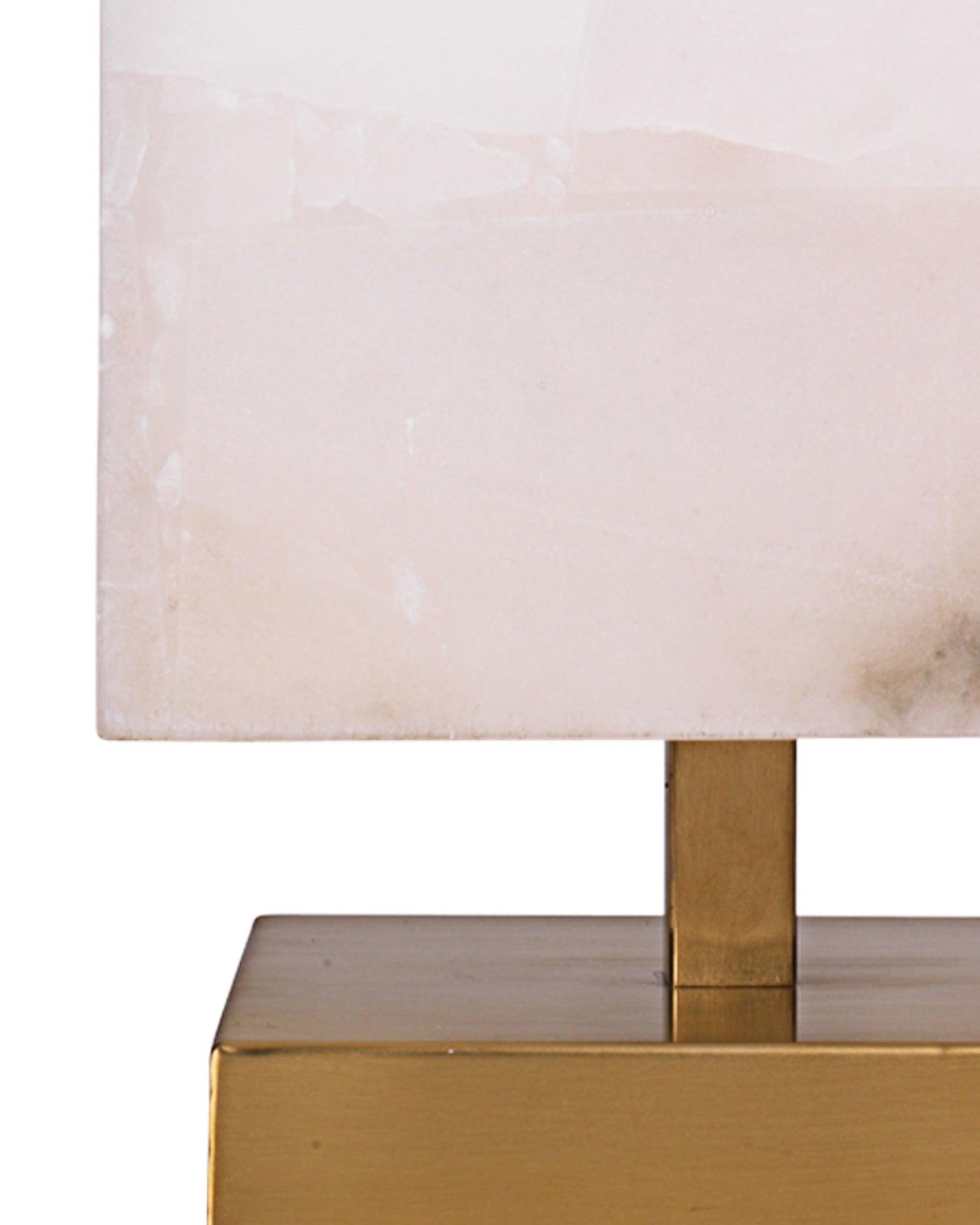 Brass Alabaster Ghost Axis Table Lamp Table Lamps Sideboards and Things By Jamie Young