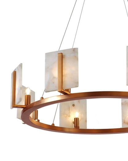 Brass Alabaster Halo Chandelier Chandeliers Sideboards and Things By Jamie Young