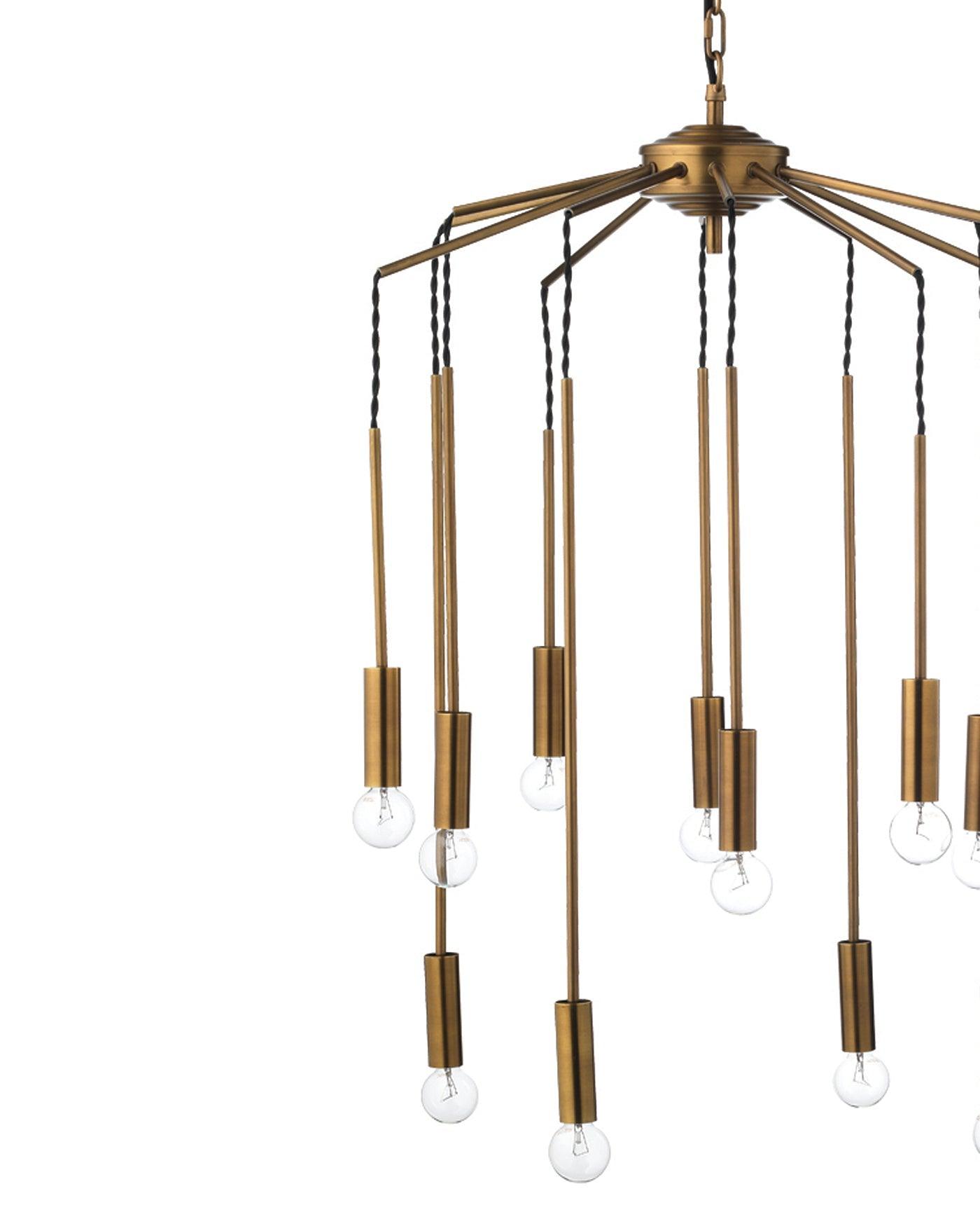 Brass Aluminum Cascade Pendant Pendants Sideboards and Things By Jamie Young