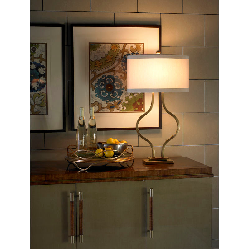 Wildwood Brass Bow Antiqued Brass Finish Table Lamp