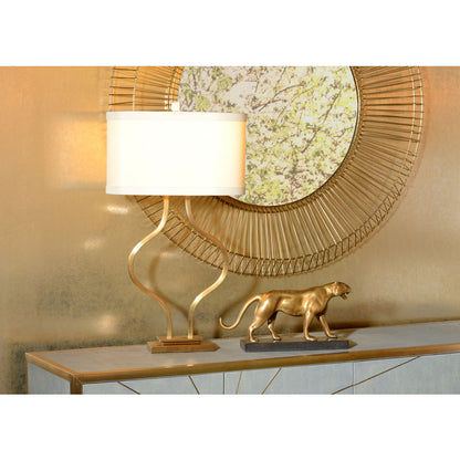 Wildwood Brass Bow Antiqued Brass Finish Table Lamp