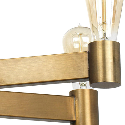 Brass Mid-Century Modern Manchester 8 Light Chandelier Chandeliers Sideboards and Things By Jamie Young