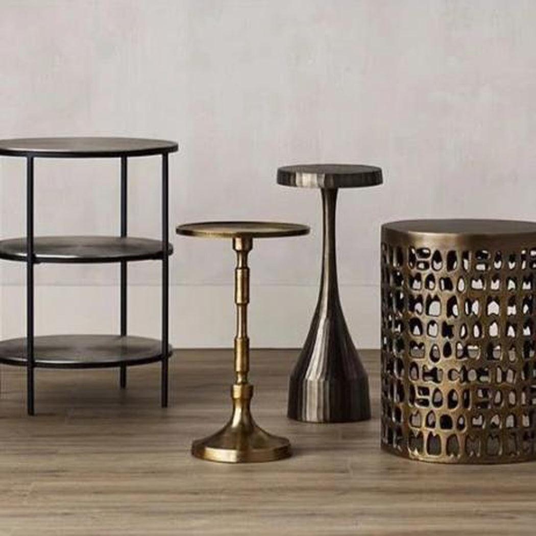 Brass Pascal Accent Table Side Tables Sideboards and Things By Currey & Co