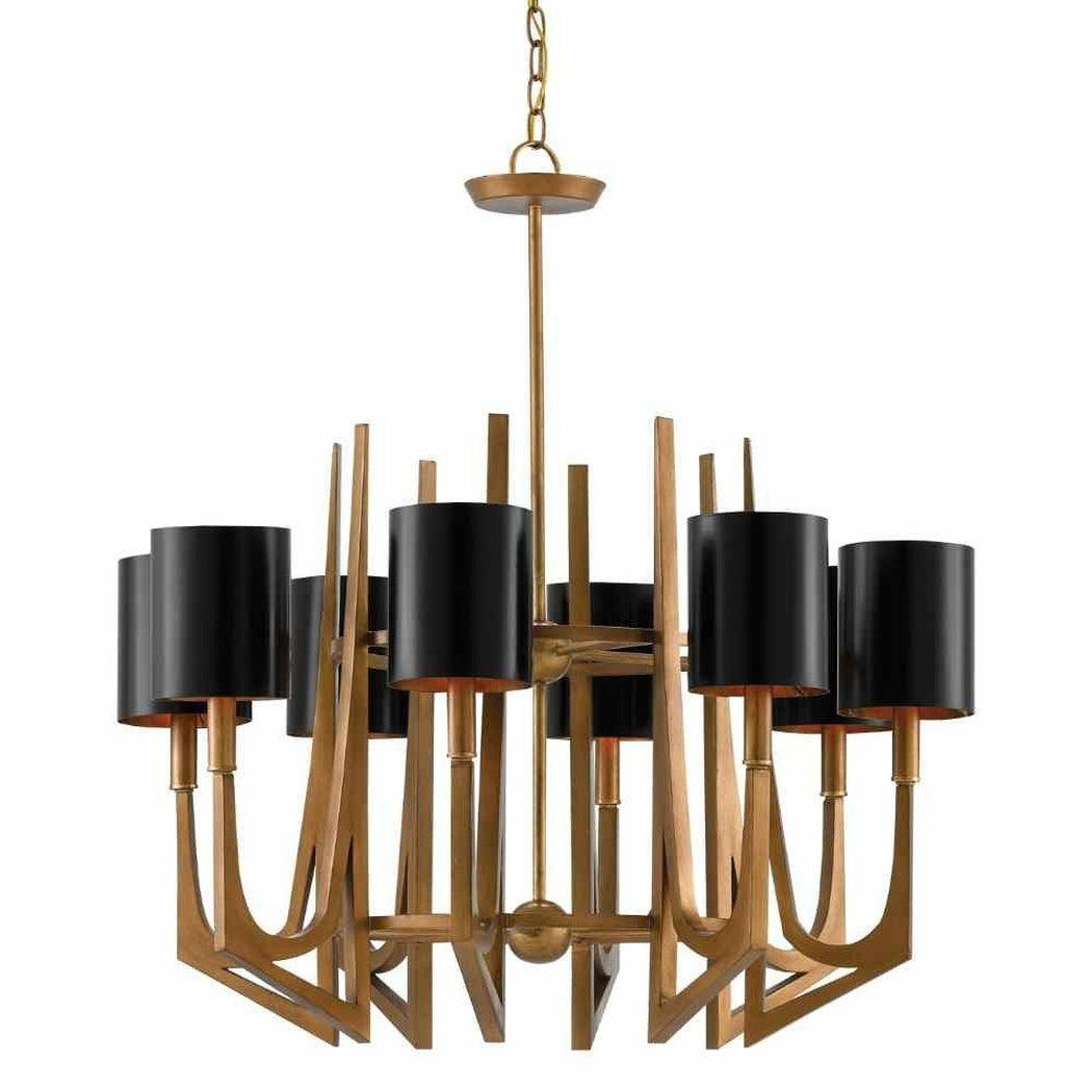 Brass Umberto Chandelier Chandeliers Sideboards and Things By Currey & Co