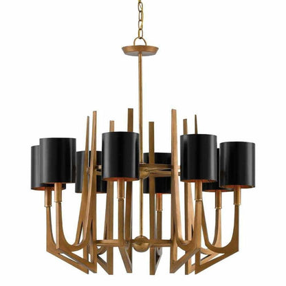 Brass Umberto Chandelier Chandeliers Sideboards and Things By Currey & Co