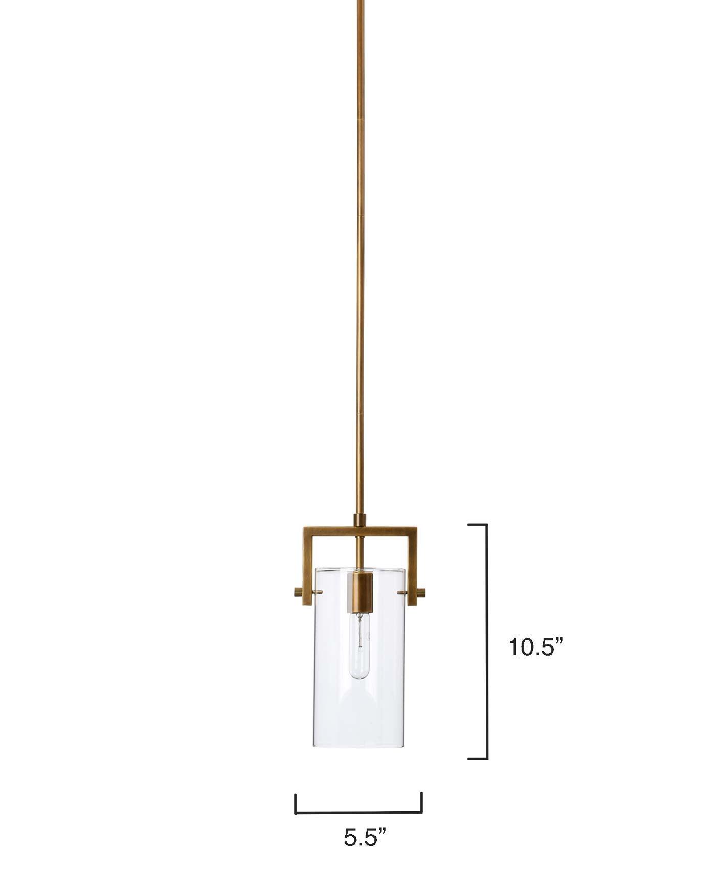 Brass and Glass Over Island Lighting Cambrai Pendant Small Pendants Sideboards and Things By Jamie Young