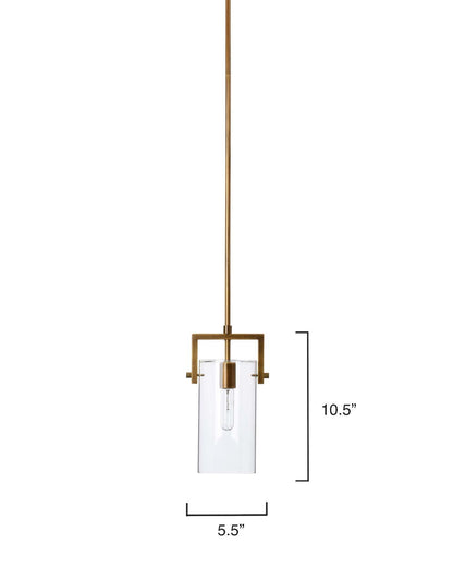 Brass and Glass Over Island Lighting Cambrai Pendant Small Pendants Sideboards and Things By Jamie Young