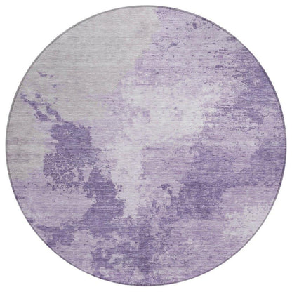 LOOMLAN Rugs Bravari Purple Washable Indoor-Outdoor Rug