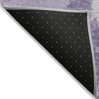 LOOMLAN Rugs Bravari Purple Washable Indoor-Outdoor Rug
