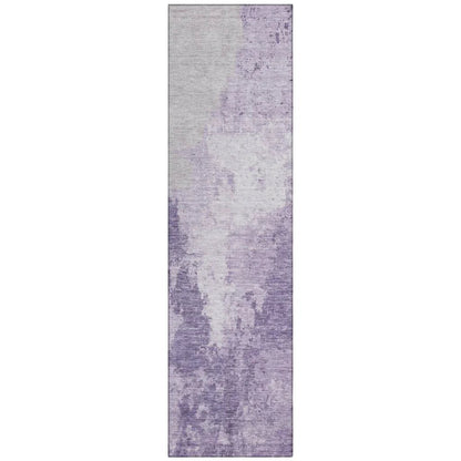 LOOMLAN Rugs Bravari Purple Washable Indoor-Outdoor Rug