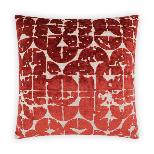 D.V. Kap Bravura Sienna Red Throw Pillow With Insert