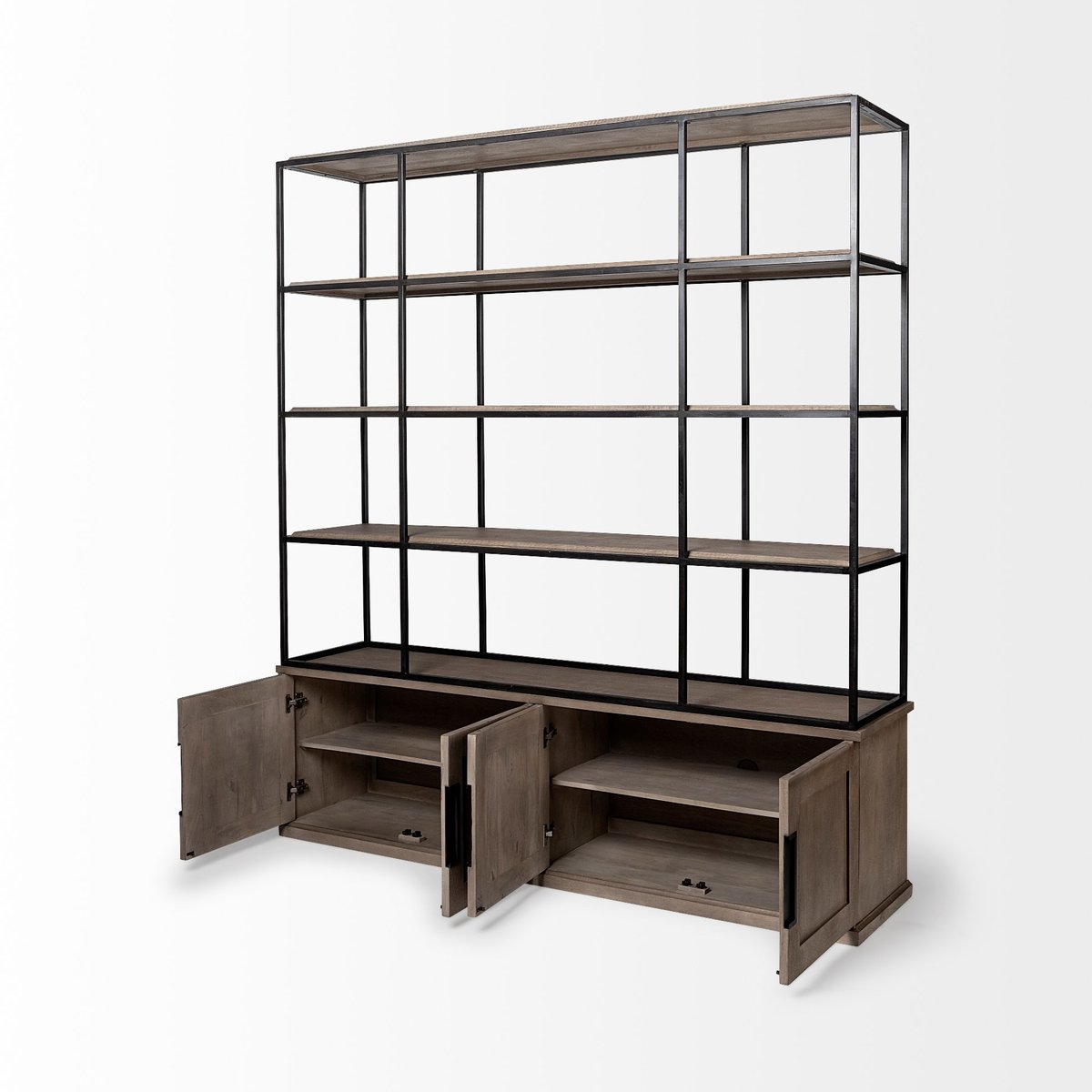 Mercana Braxton Iron Three Shelves Etegere