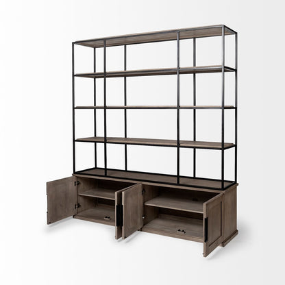 Mercana Braxton Iron Three Shelves Etegere