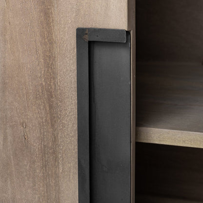 Mercana Braxton Iron Three Shelves Etegere
