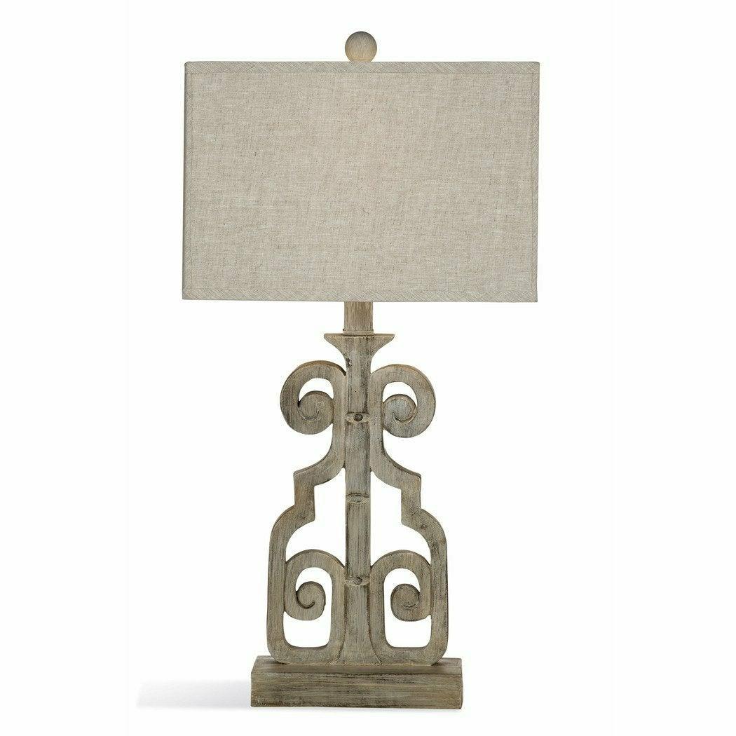 Braylin 29" Tall Bricolage White Table Lamp Table Lamps Sideboards and Thangs By Bassett Mirror