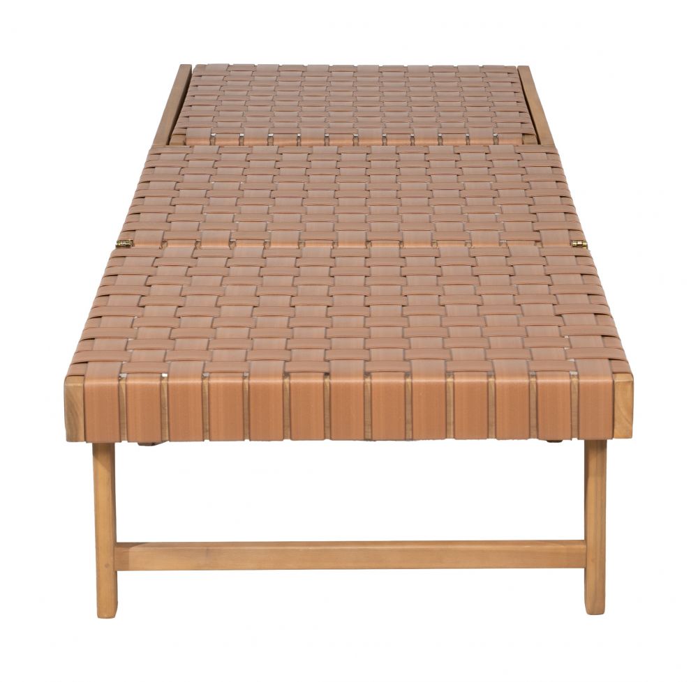 Zuo Modern Breath Rattan Weave Outdoor Chaise Lounge