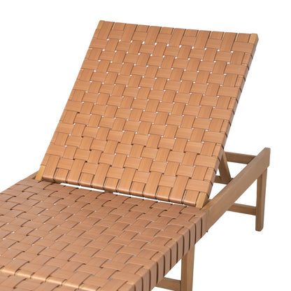 Zuo Modern Breath Rattan Weave Outdoor Chaise Lounge
