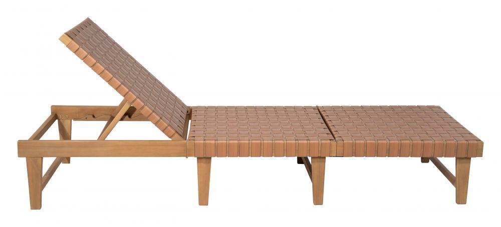 Zuo Modern Breath Rattan Weave Outdoor Chaise Lounge