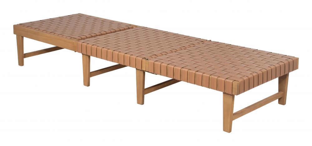 Zuo Modern Breath Rattan Weave Outdoor Chaise Lounge