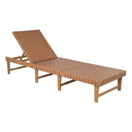 Zuo Modern Breath Rattan Weave Outdoor Chaise Lounge