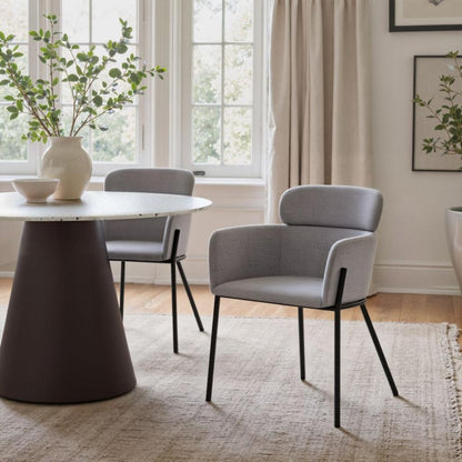 Bremor Steel Dining Arm Chair 2PC