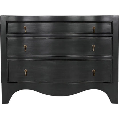 Noir Brentford Wood Black Dresser