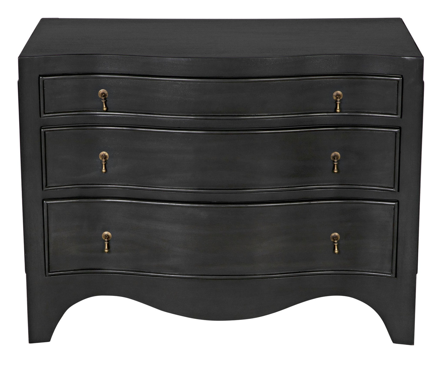 Brentford Wood Black Dresser-Dressers-Noir-Sideboards and Things