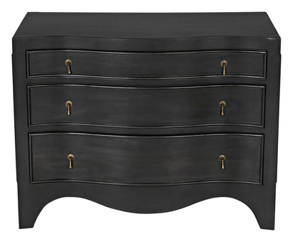 Brentford Wood Black Dresser-Dressers-Noir-Sideboards and Things