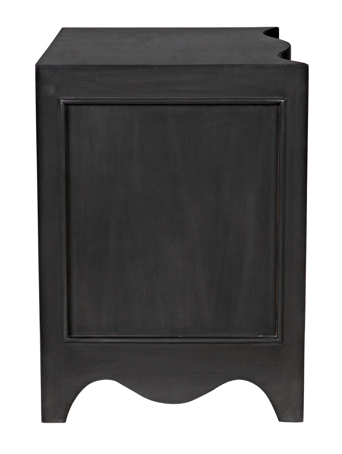 Brentford Wood Black Dresser-Dressers-Noir-Sideboards and Things