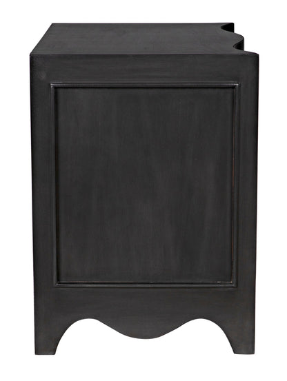 Brentford Wood Black Dresser-Dressers-Noir-Sideboards and Things