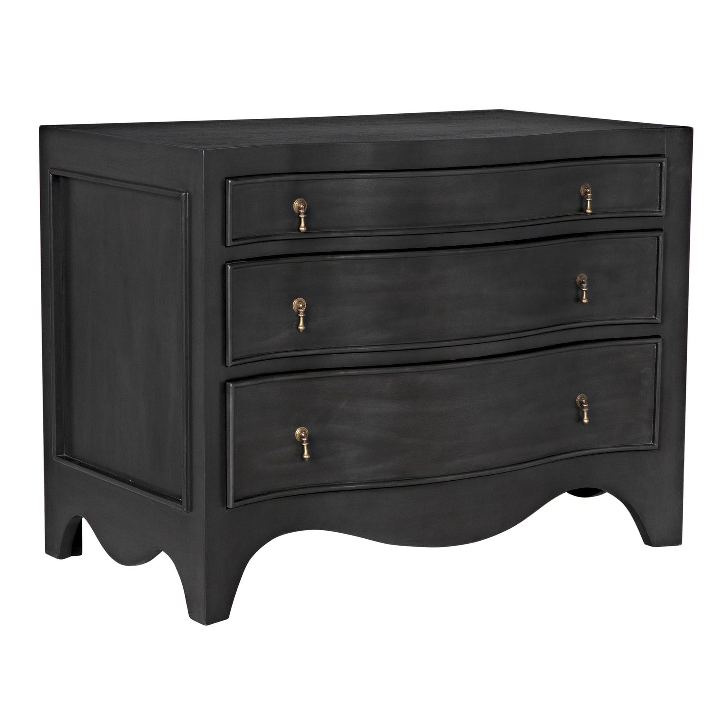 Brentford Wood Black Dresser-Dressers-Noir-Sideboards and Things