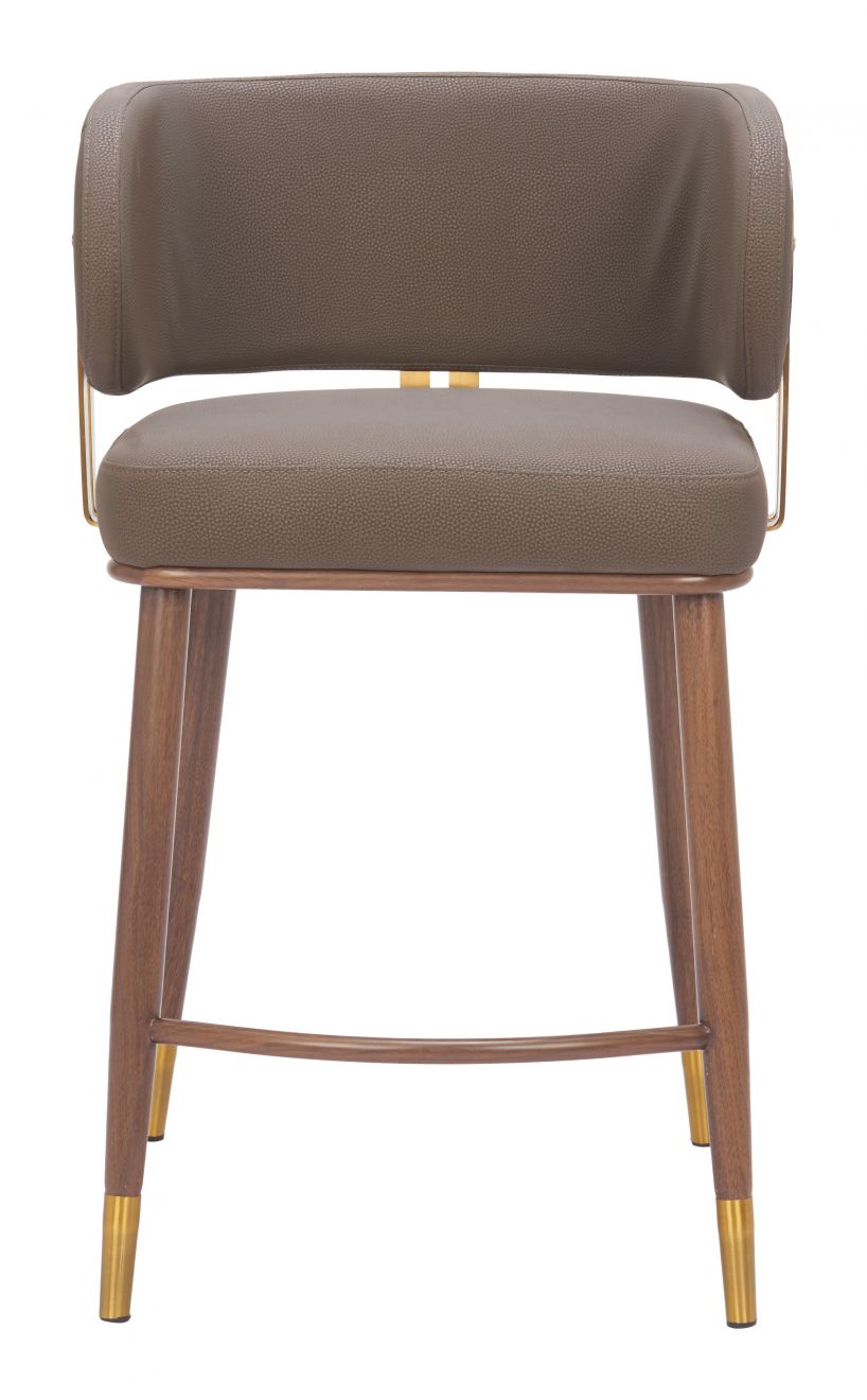 Zuo Modern Brew Faux Leather Counter Stool