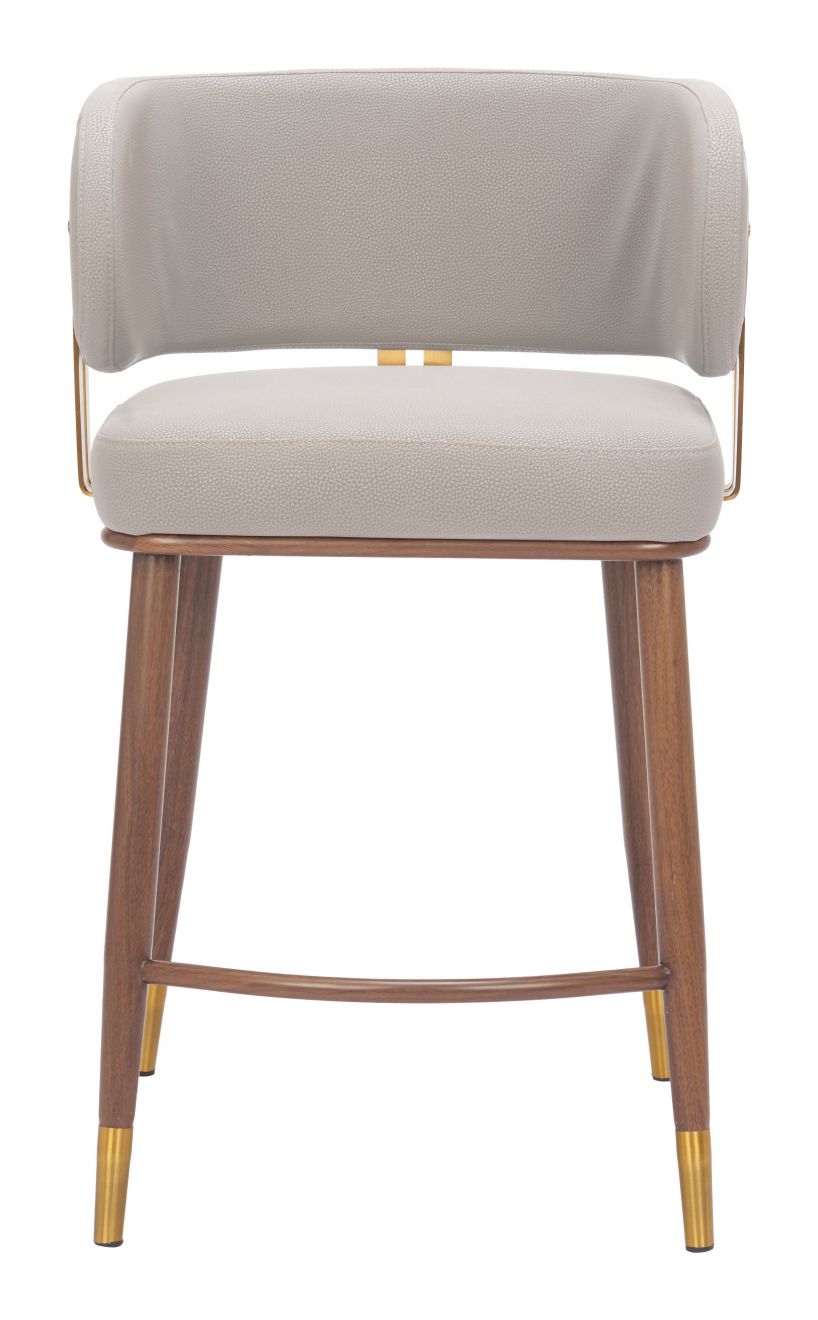 Zuo Modern Brew Faux Leather Counter Stool
