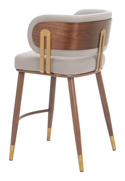Zuo Modern Brew Faux Leather Counter Stool