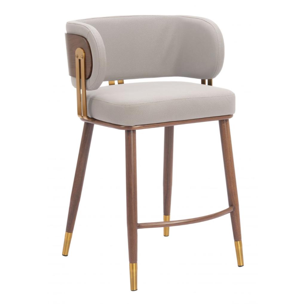 Zuo Modern Brew Faux Leather Counter Stool