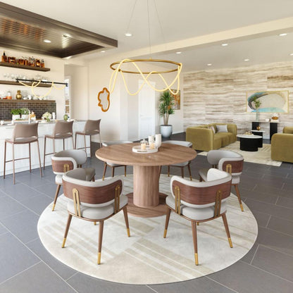 Brew Wood & Steel Dining Chair 2PC