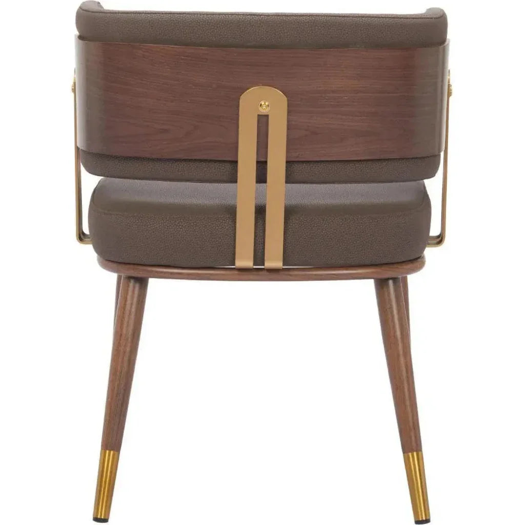 Brew Wood & Steel Brown Dining Chair 2PC - LOOMLAN - Zuo Modern - Dining Chairs