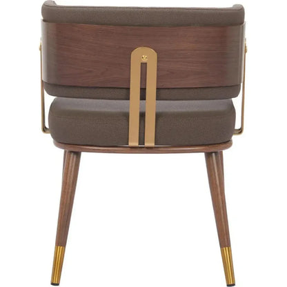 Brew Wood & Steel Brown Dining Chair 2PC - LOOMLAN - Zuo Modern - Dining Chairs