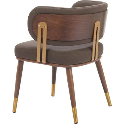 Brew Wood & Steel Brown Dining Chair 2PC - LOOMLAN - Zuo Modern - Dining Chairs