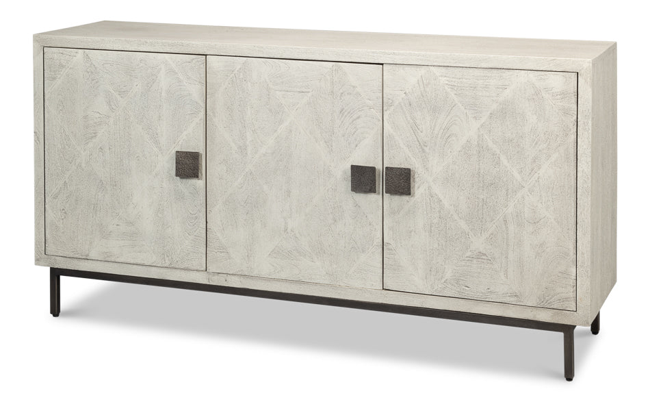 Bricka Three Door Sideboard Buffet for Dining Room-Sideboards-Sarreid-LOOMLAN