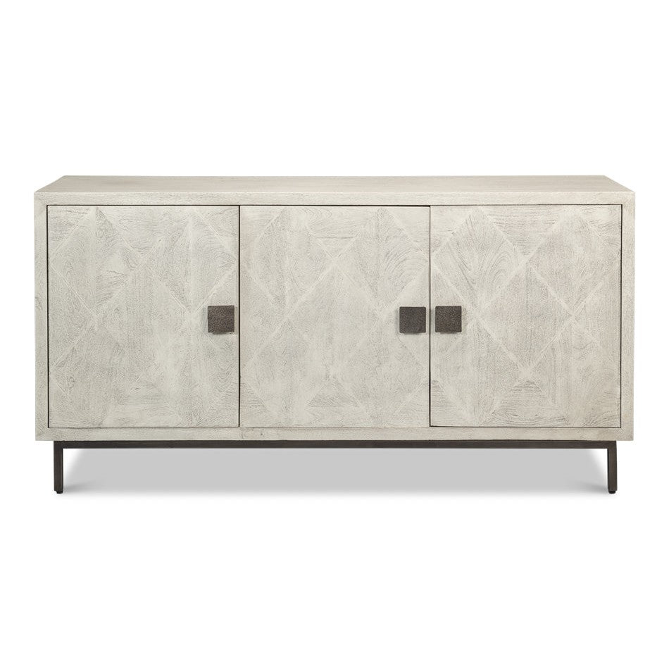 Bricka Three Door Sideboard Buffet for Dining Room-Sideboards-Sarreid-LOOMLAN