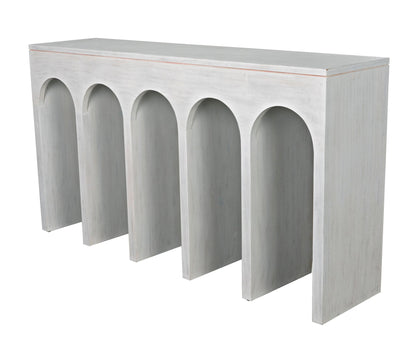 Bridge Console, White Wash-Console Tables-Noir-Sideboards and Things