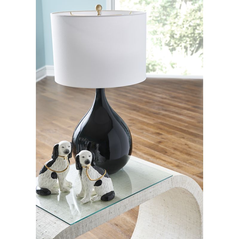 Chelsea House Bridgers Cloth Wrapped White Console Table