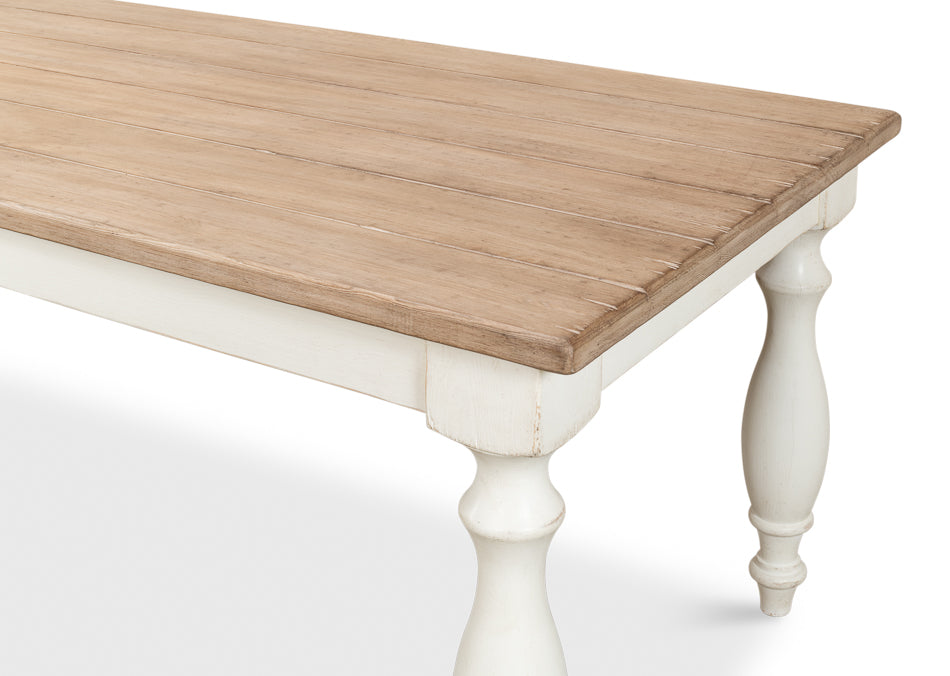 Brie Dining Table Seats 8 People-Dining Tables-Sarreid-LOOMLAN