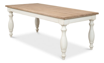 Brie Dining Table Seats 8 People-Dining Tables-Sarreid-LOOMLAN