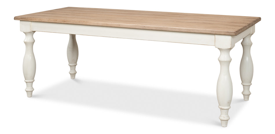 Brie Dining Table Seats 8 People-Dining Tables-Sarreid-LOOMLAN