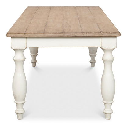 Brie Dining Table Seats 8 People-Dining Tables-Sarreid-LOOMLAN