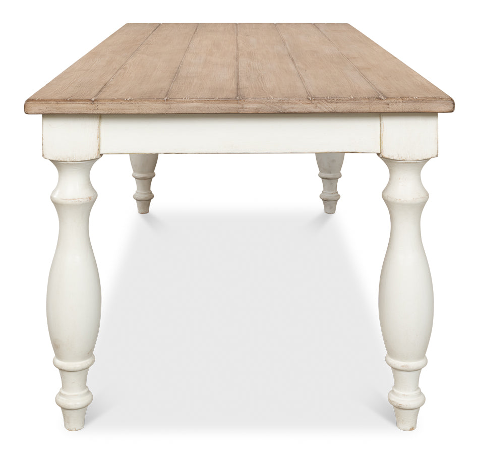 Brie Dining Table Seats 8 People-Dining Tables-Sarreid-LOOMLAN