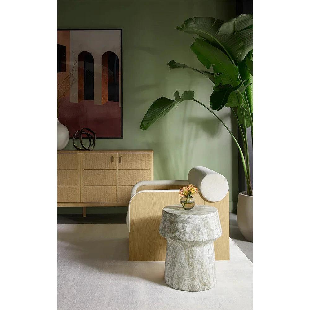 SUNPAN Brie Concrete Outdoor End Table