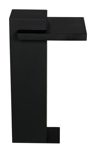 Brienne Side Table, Metal-Side Tables-Noir-Sideboards and Things